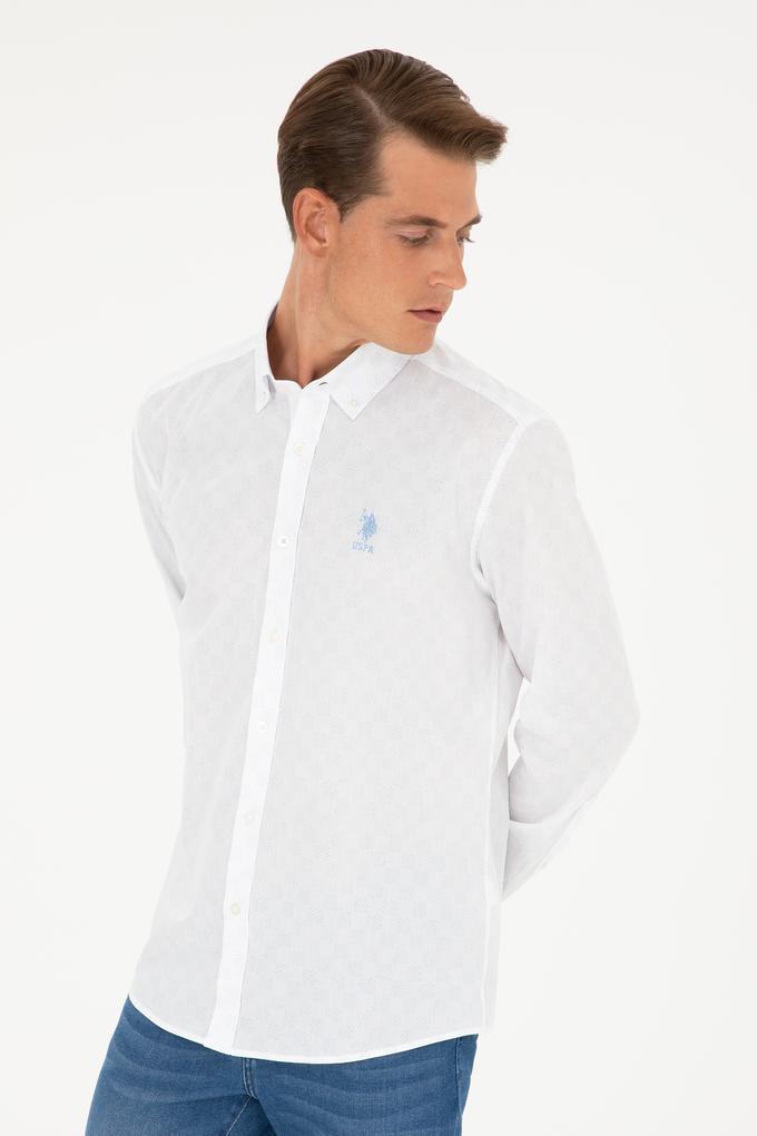 Erkek Açık Mavi Uzun Kollu Gömlek