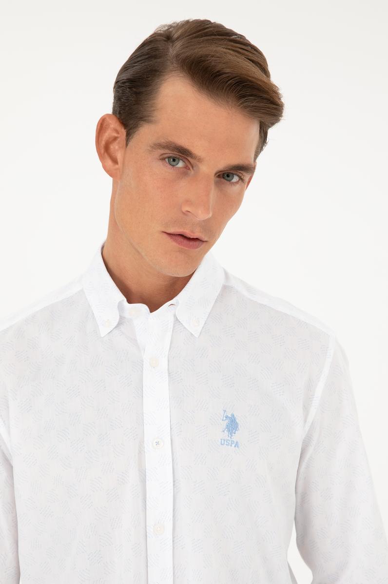 Erkek Açık Mavi Uzun Kollu Gömlek