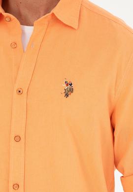 Erkek Turuncu Uzun Kollu Basic Gömlek - 50284297109