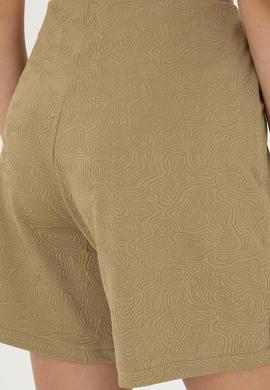 Kadın Haki Örme Şort - 50289193006