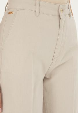 Kadın Taş Keten Görünümlü Dokuma Şort - 50289456009