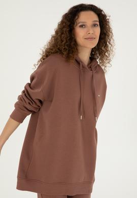 Kadın Camel Kapüşonlu Sweatshirt - 50297078021