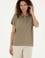 Kadın Haki Polo Yaka Tişört