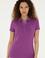 Kadın Mor Basic Polo Yaka Tişört