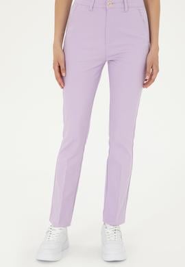 Kadın Lila Kanvas Pantolon - 50281742002