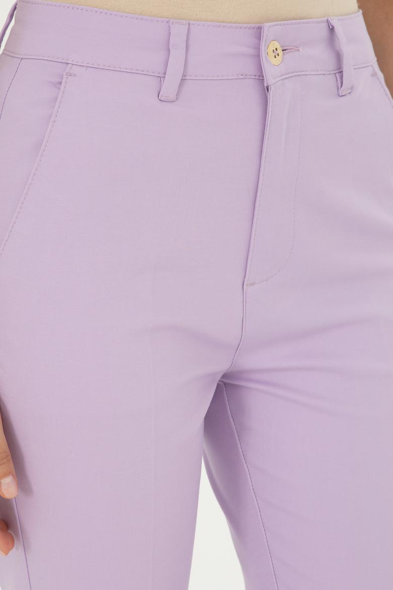 Kadın Lila Kanvas Pantolon - 50281742002