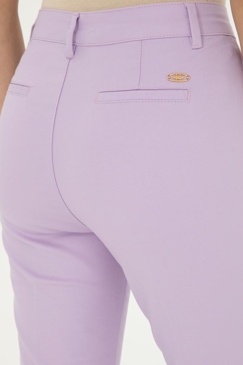 Kadın Lila Kanvas Pantolon - 50281742002