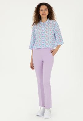Kadın Lila Kanvas Pantolon - 50281742002