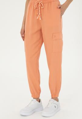 Kadın Somon Kanvas Pantolon - 50281794013