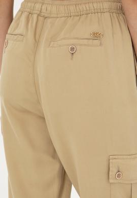 Kadın Açık Haki Kanvas Pantolon - 50281794017