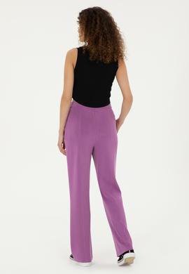Kadın Mor Örme Pantolon - 50284520013