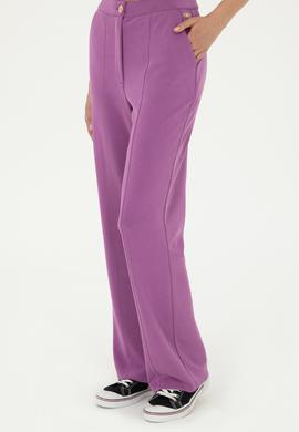 Kadın Mor Örme Pantolon - 50284520013