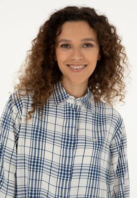 Kadın Lacivert Uzun Kollu Tunik Gömlek - 50288652004