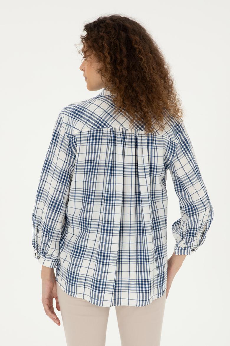 Kadın Lacivert Uzun Kollu Tunik Gömlek - 50288652004