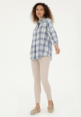 Kadın Lacivert Uzun Kollu Tunik Gömlek - 50288652004