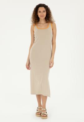Kadın Açık Haki Örme Elbise - 50285874001