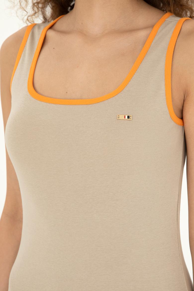 Kadın Açık Haki Örme Elbise - 50285874001