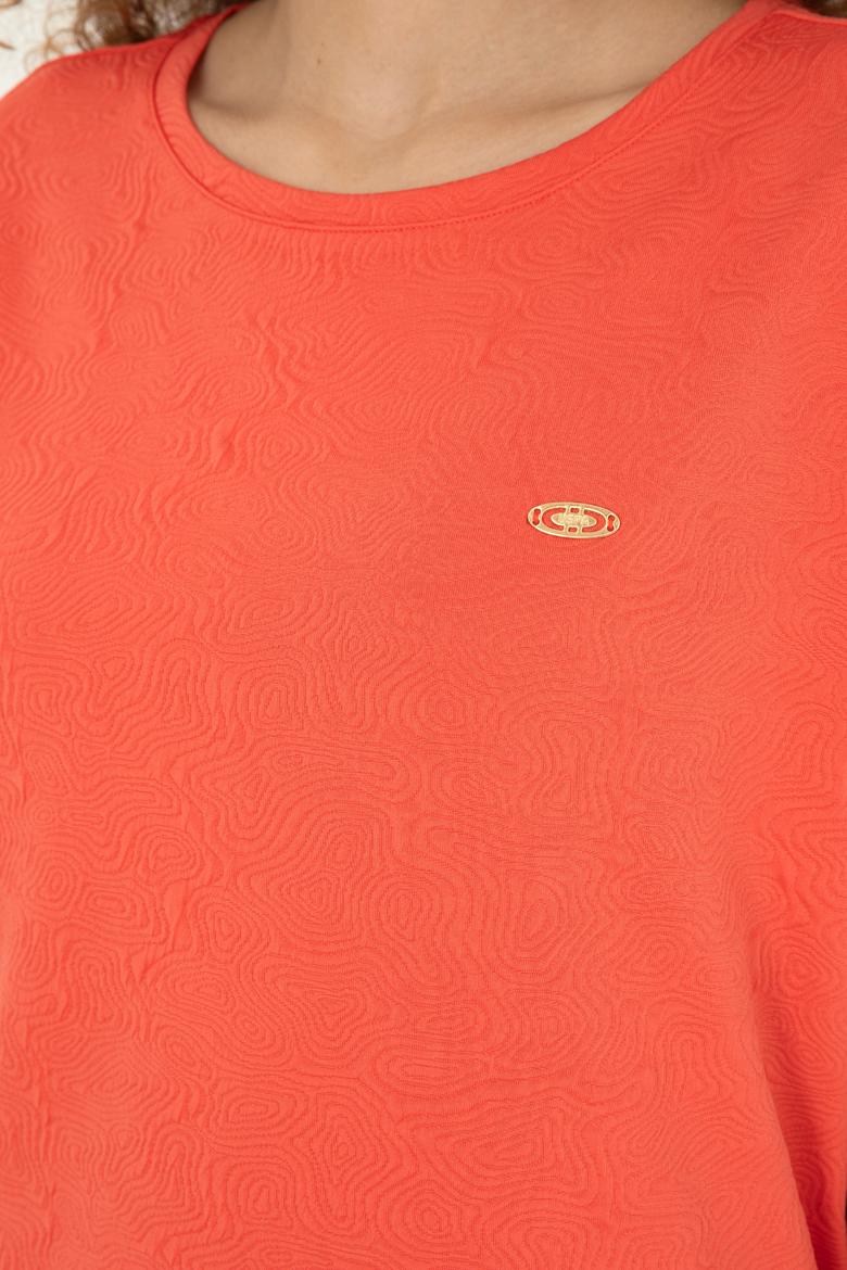 Kadın Nar Çiçeği Tişört - 50281748012