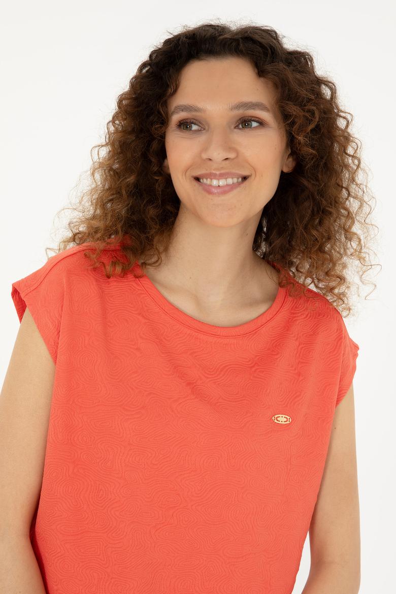 Kadın Nar Çiçeği Tişört - 50281748012