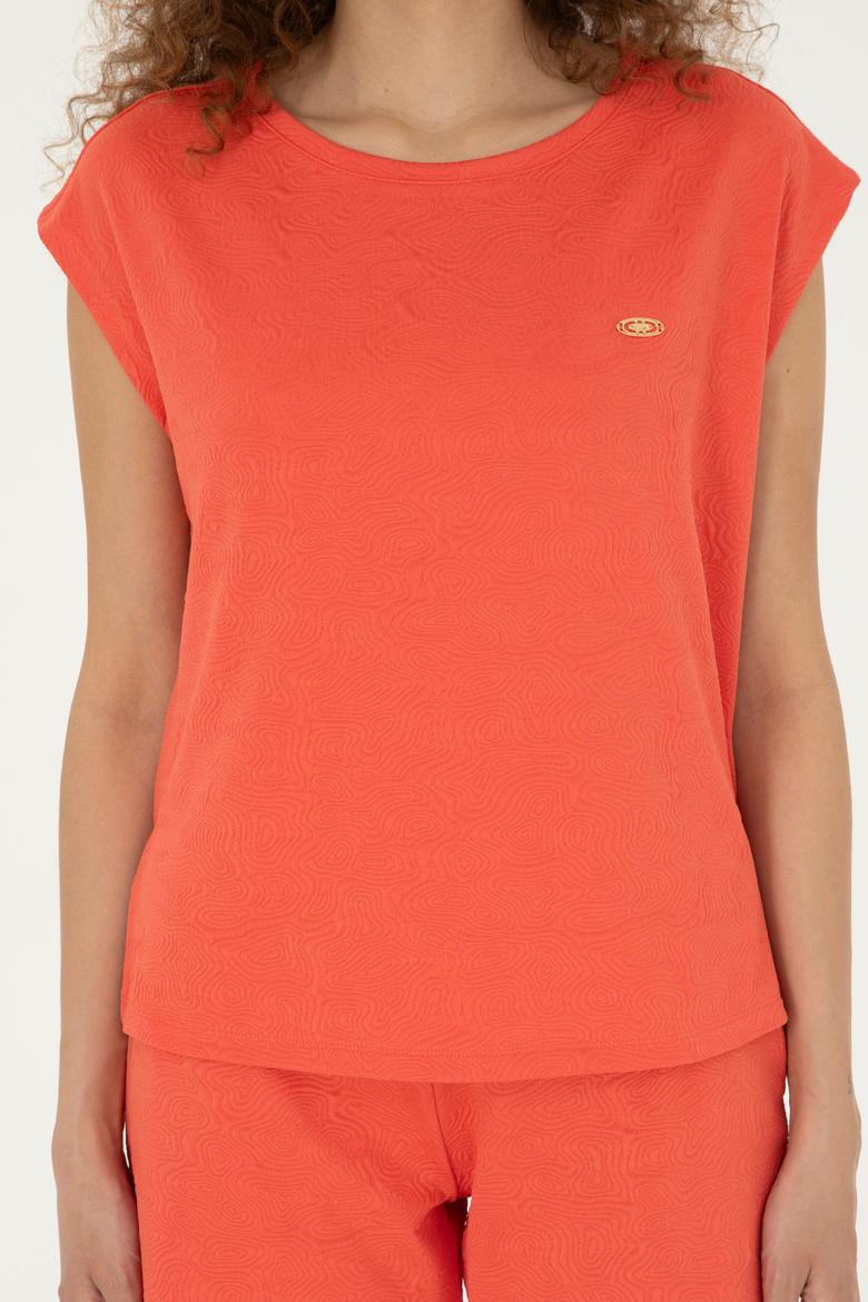 Kadın Nar Çiçeği Tişört - 50281748012