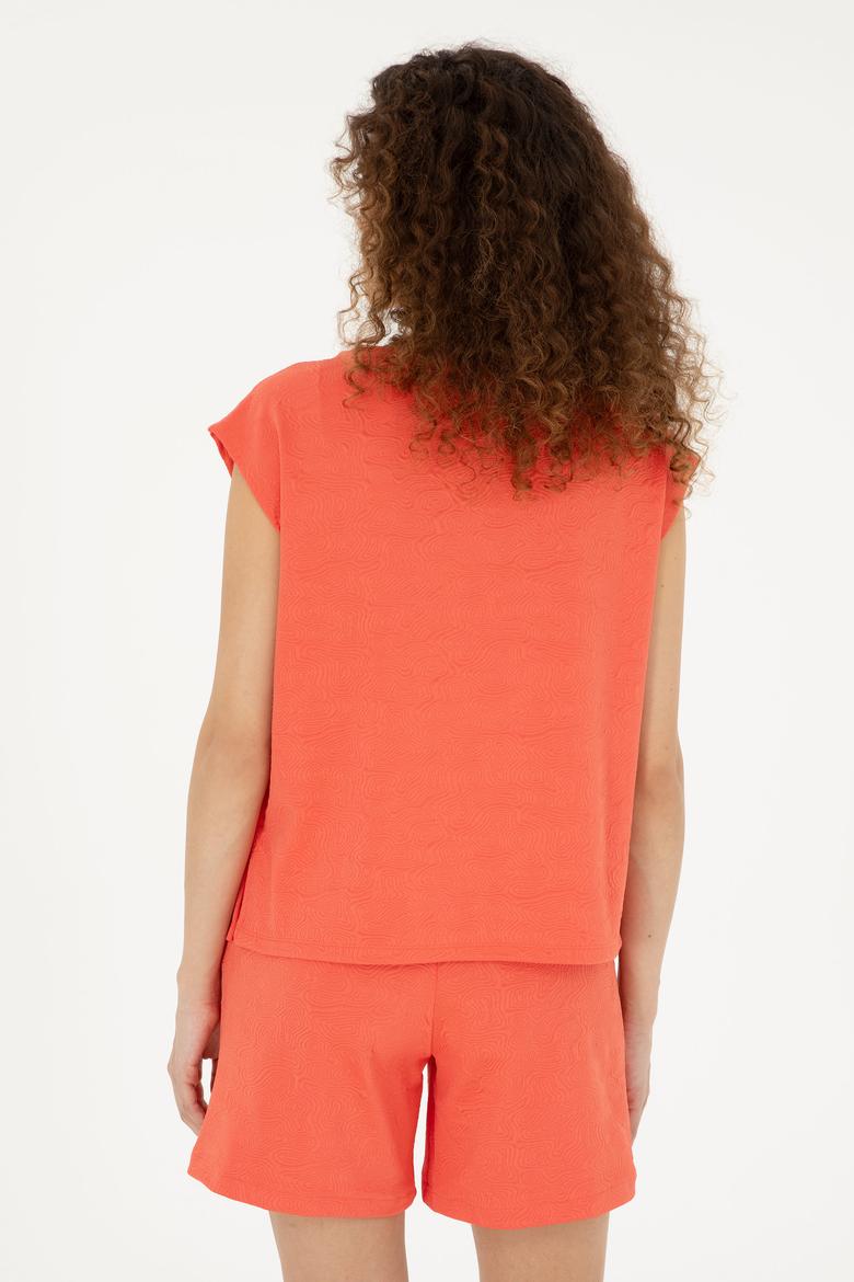 Kadın Nar Çiçeği Tişört - 50281748012