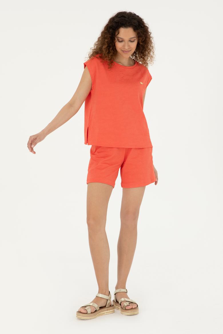 Kadın Nar Çiçeği Tişört - 50281748012