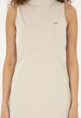 Kadın Taş Dik Yaka Örme Elbise - 50282742023