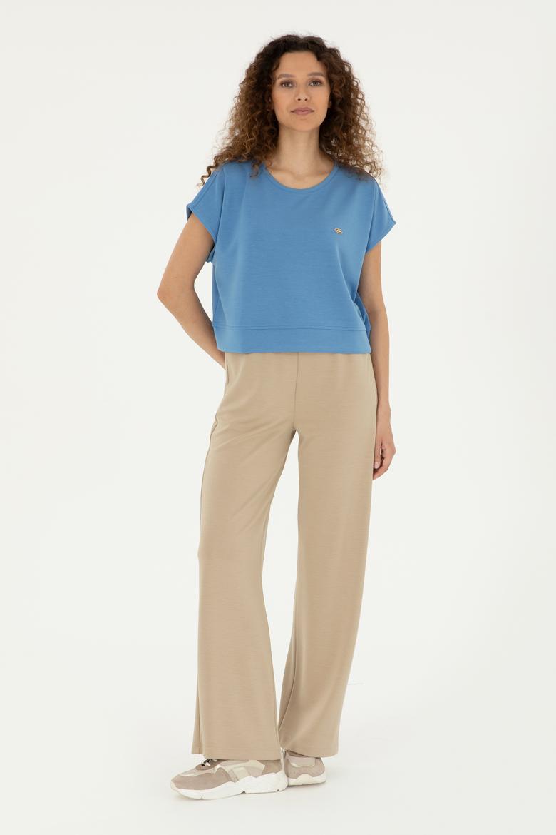 Kadın Açık Haki Modal Karışımlı Eşofman Altı