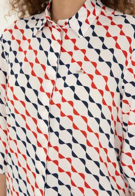 Kadın Lacivert Uzun Kollu Gömlek - 50280959004