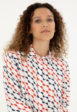 Kadın Lacivert Uzun Kollu Gömlek - 50280959004