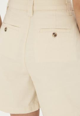 Kadın Ekru Dokuma Şort - 50281740001