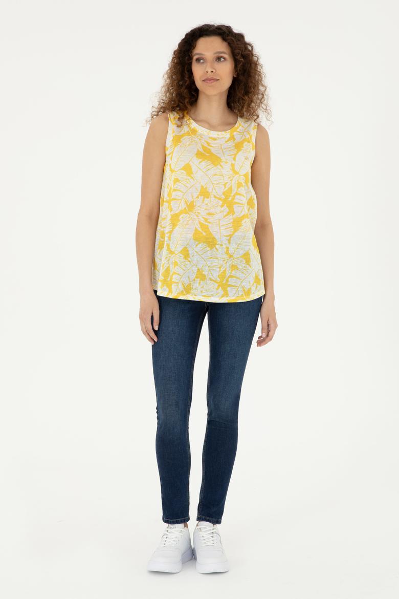 Kadın Safran Tişört - 50281902029