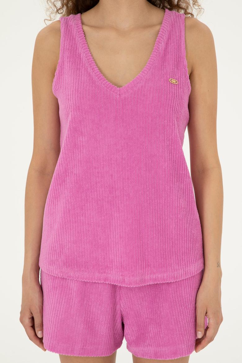 Kadın Menekşe Tişört - 50281915020