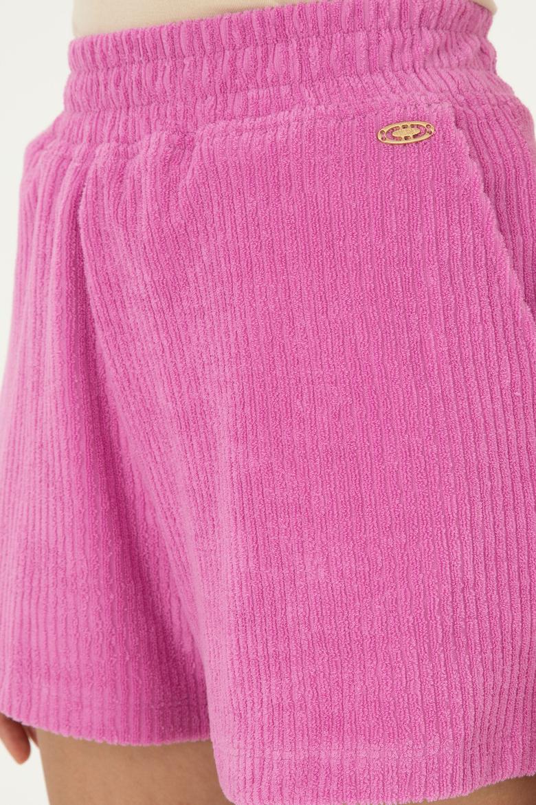 Kadın Menekşe Örme Şort - 50281917020