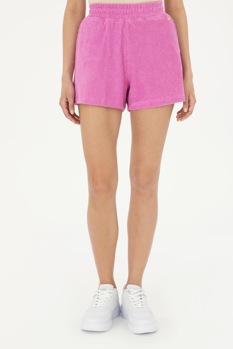 Kadın Menekşe Örme Şort - 50281917020