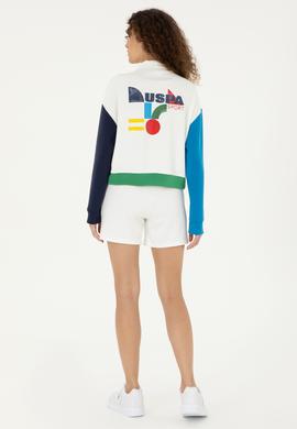 Kadın Beyaz Örme Şort - 50283475007