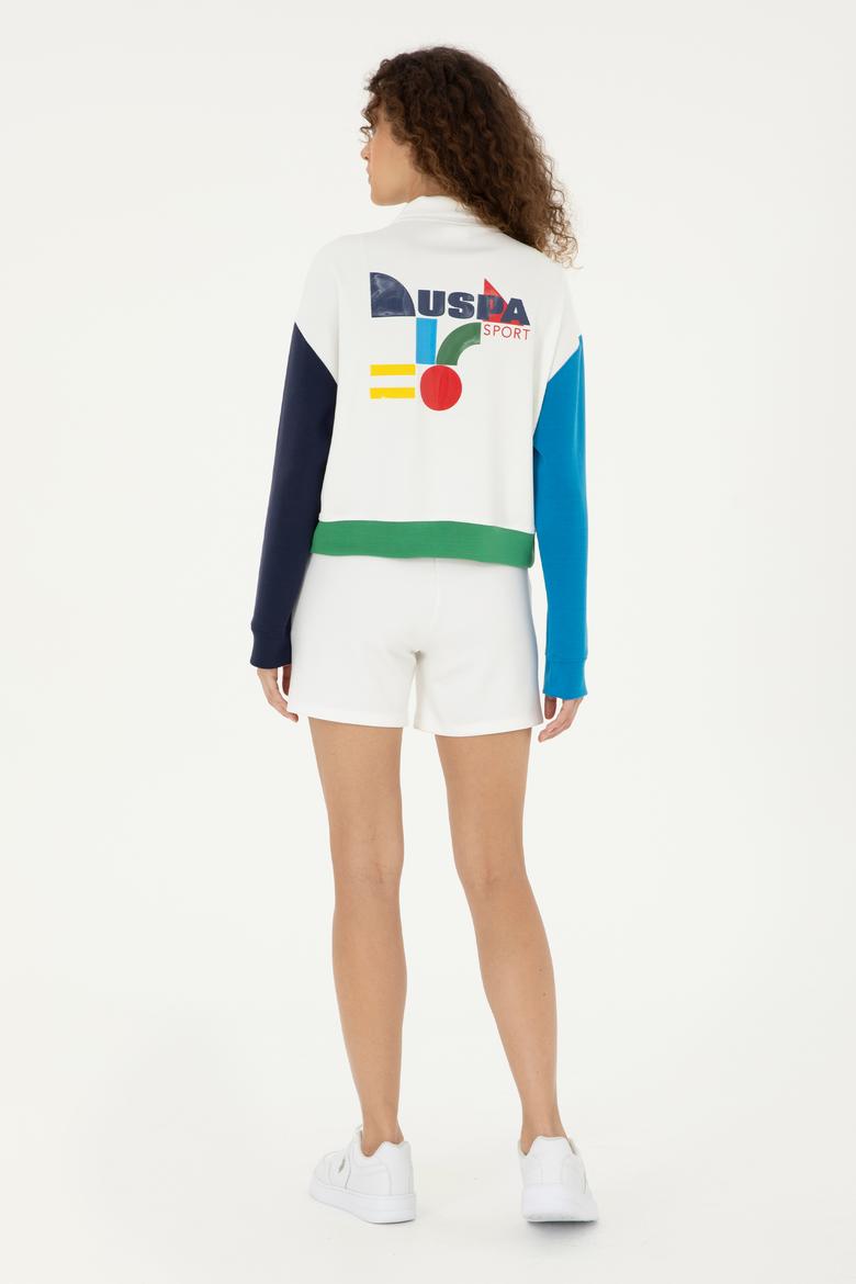 Kadın Beyaz Örme Şort - 50283475007