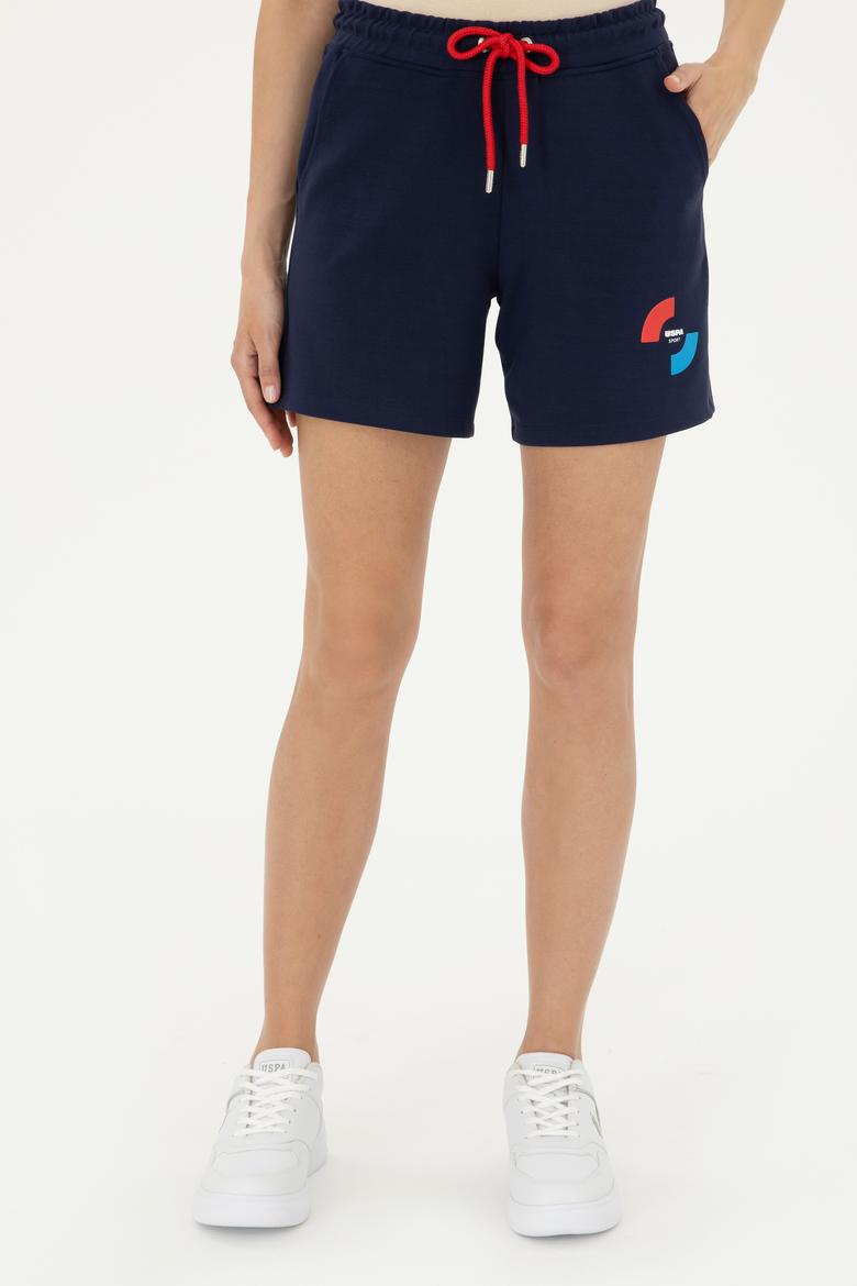 Kadın Lacivert Örme Şort - 50283475018