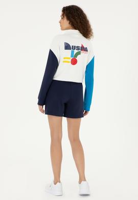 Kadın Lacivert Örme Şort - 50283475018