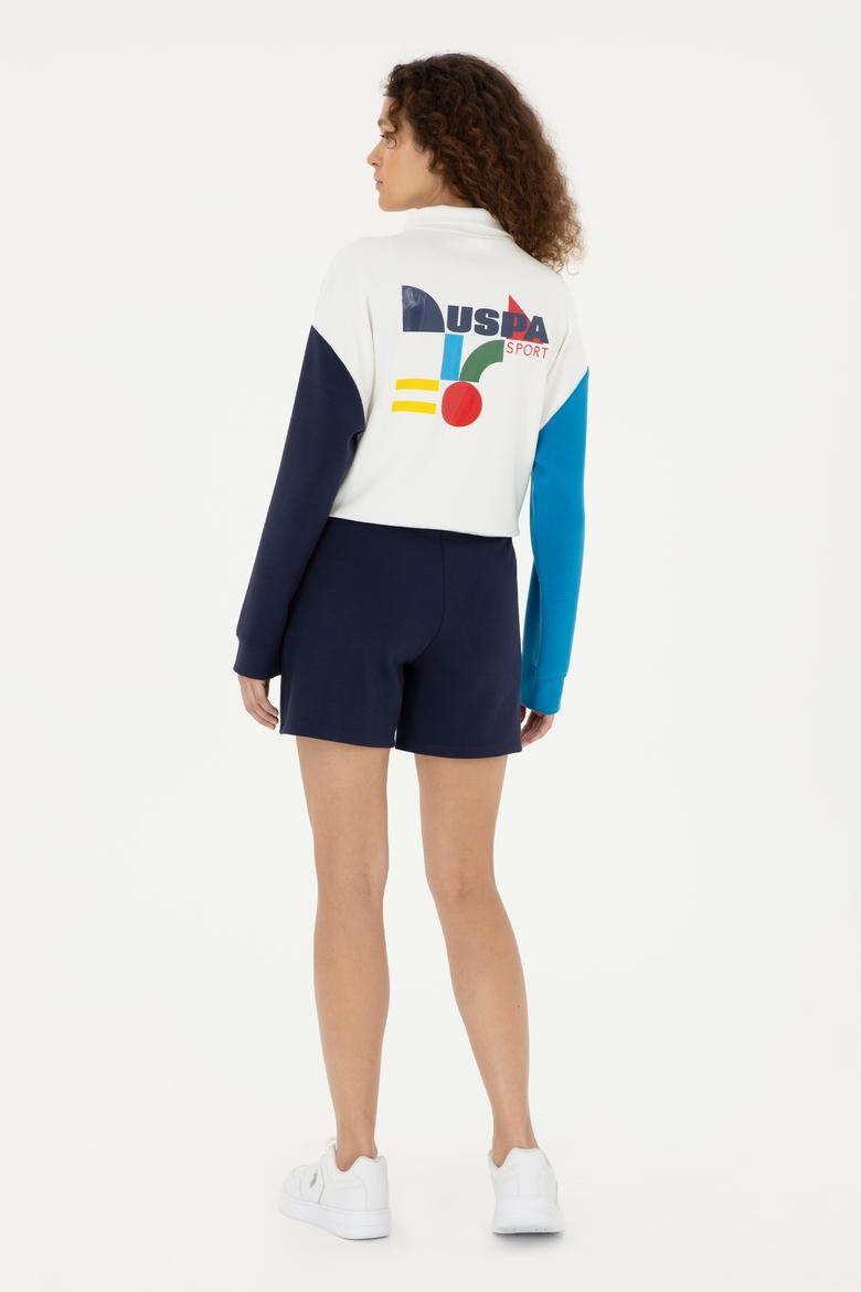 Kadın Lacivert Örme Şort - 50283475018