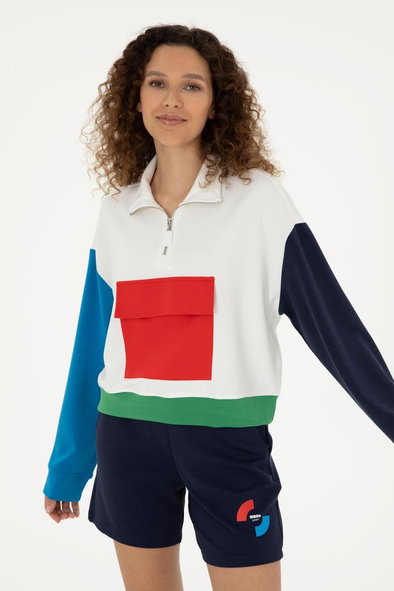 Kadın Beyaz Sweatshirt - 50284300008