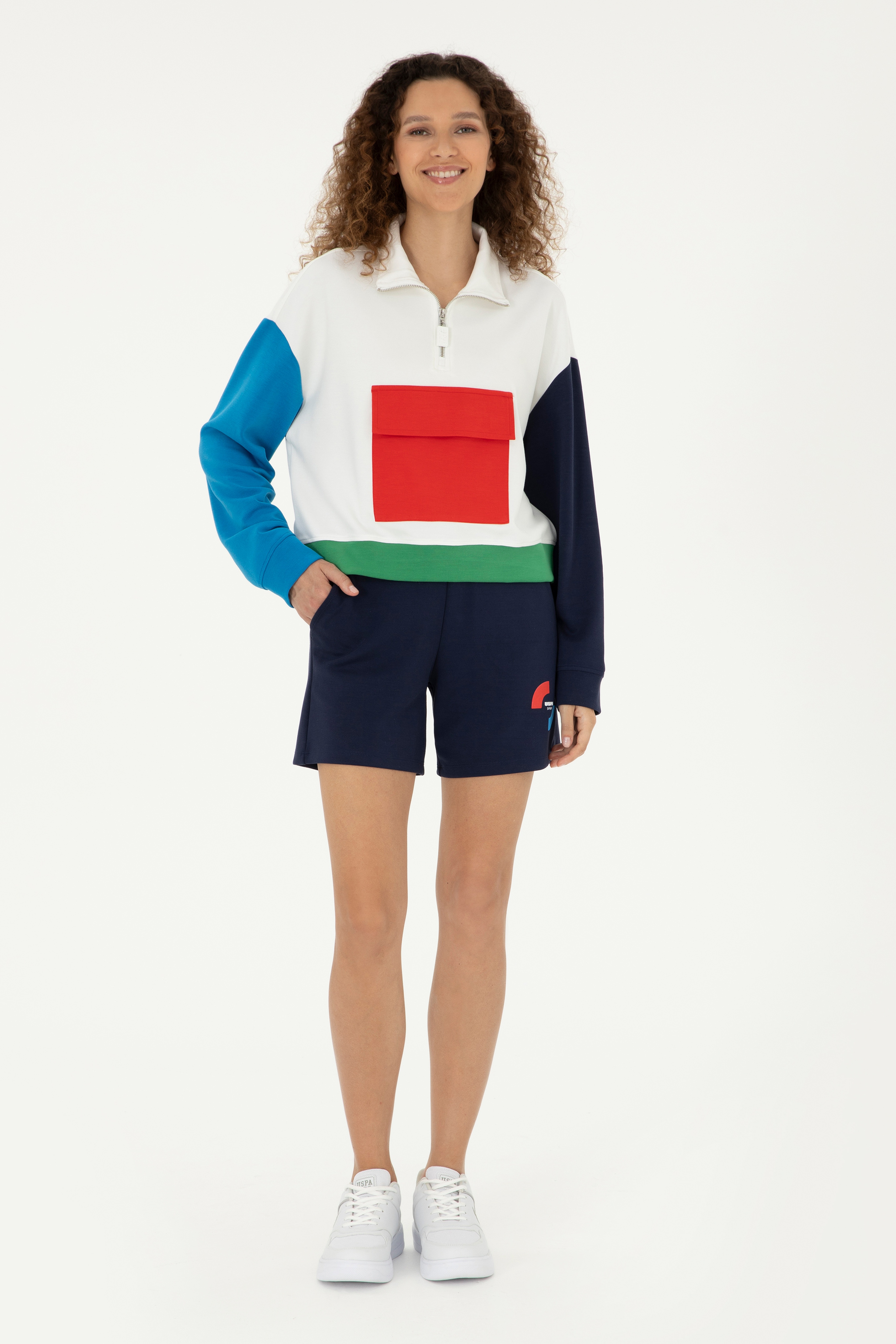 Kadın Beyaz Sweatshirt