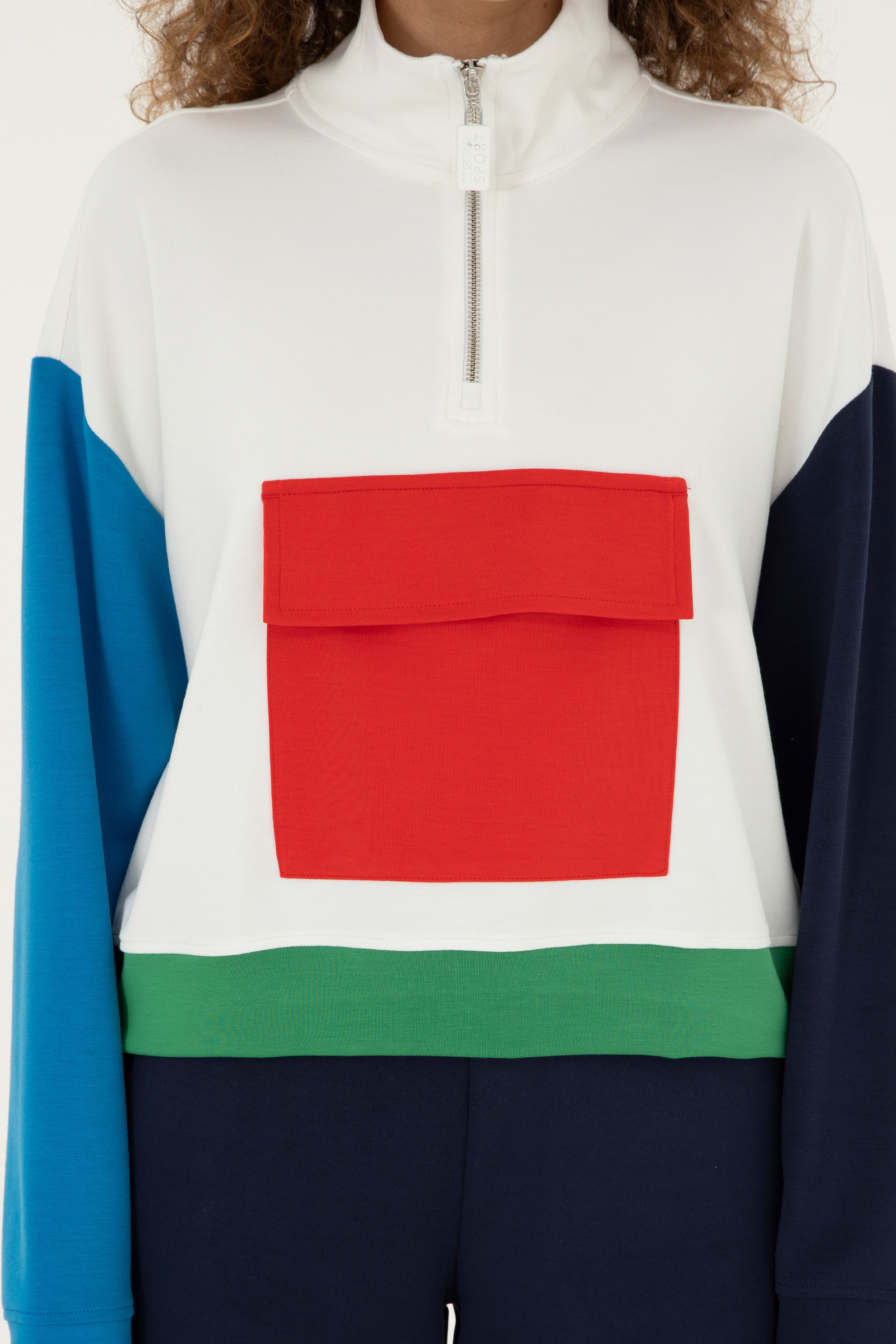 Kadın Beyaz Sweatshirt