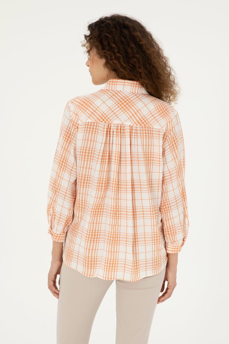 Kadın Somon Uzun Kollu Tunik Gömlek - 50288652018