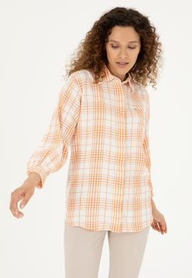 Kadın Somon Uzun Kollu Tunik Gömlek - 50288652018