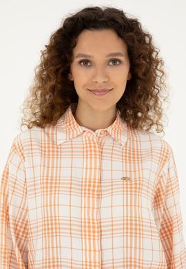 Kadın Somon Uzun Kollu Tunik Gömlek - 50288652018