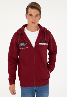 Erkek Bordo Örme Hırka - 50270798026