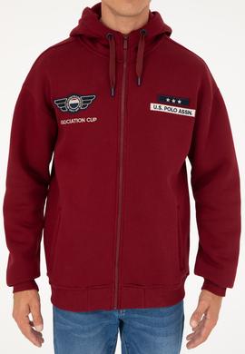 Erkek Bordo Örme Hırka - 50270798026