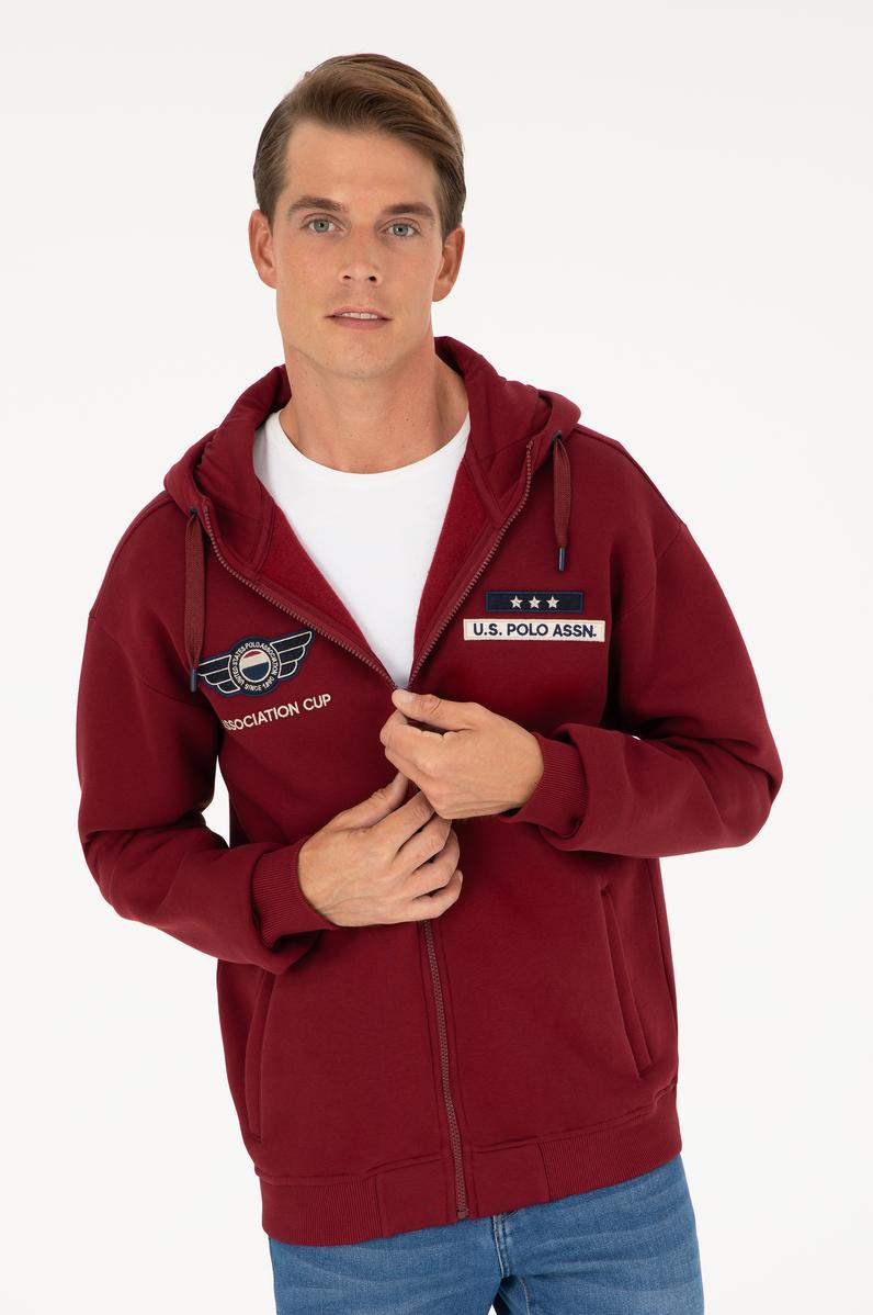 Erkek Bordo Örme Hırka