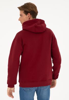 Erkek Bordo Örme Hırka - 50270798026